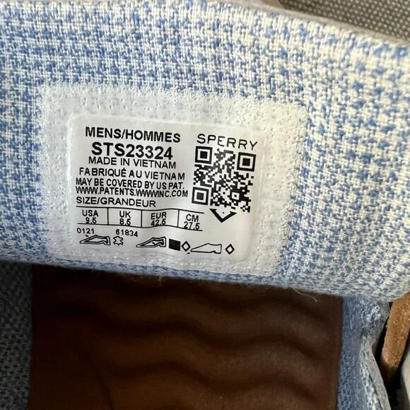 Sperry Bahama Plushwave Boat Shoes in Light Gray Leather, Men's 9.5 - Picture 6 of 8